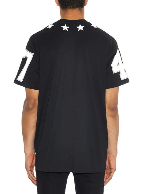 givenchy columbian-fit terry star-appliquéd cotton t-shirt